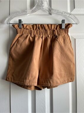 Emmer + Oat Paperbag Shorts Size Small 100% Cotton